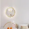 Wall Lamp Modern LED Lamps Crystal Cartoon Star Moon Children's Room Sconces For Bedroom Bedside Decor Fixtures Lustre
