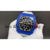 Mekanisk klocka Richa RM35-03 hela automatisk band Swiss Movement Wristwatch Super Duplicate RM35 NTPT Black, White and Blue Carbon Richards Mill