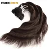 Mänskliga hårbulkar Freedom Natural Wave Bundles Syntetic S Ombre Blonde Weave 6PCSpack 20 tum värmebeständig fiber 231025