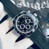 designer men watches high quality automatic watch with di design Stainless Steel mens watch orologio 41mm rubber strap Classic Wristwatches wholesale Black dayton