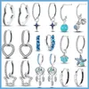 Dangle Küpeler Gümüş 925 Kadınlar için Flower Know Serisi Böcek Glow Bee Charms Geometrik Dairesi Saplama Altın Mujer