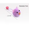 Cat Toys 1PC Möss Form Toy Bite-resistent Interactive Bell Decor Plush Bite Teaser Pet Supplies Kitten Favors