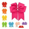 Hair Accessories Wholesale 6 Large Cheer Bow Baby Girl Solid Ribbon Bows With Alligator Clip Handmade Girls Cheerleading Drop Delive ZZ