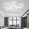 Ljuskronor moderna lyxiga led ljudrandlampor för vardagsrum sovrum mat hängande lampor tak hem deco belysning fixturer