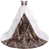 Abito da sposa mimetico gotico civile 2024 Abito da sposa sexy senza spalline in raso Boho Ricamo Cowgirl Halloween Gatsby Abito da sposa Wiccan Camouflage Abiti da Noiva