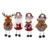 Decorações de Natal Os Idosos Pequeno Pingente Acessórios de Árvore Pano Presentes 4pcs 231026