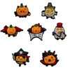 Pièces de chaussures Accessoires Skl Pumpkin Clog Décoration Charms Halloween Horreur pour enfant garçon et fille Adt Femmes Hommes Party Favor Cadeaux Drop Otkvx