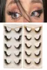 False Eyelashes 5Pairs Faux Handmade 3D Winged Natural Long Lashes Soft Cat Eye Fake Eyelash For Makeup Tool Lash ExtensionFalse2768028