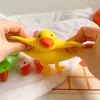 Amusant TPR mignon dessin animé canard oies soulagement du stress anti-stress jouet anti-stress animal Fidget jouets rebond lent décompression drôle pour enfants cadeaux pour adultes