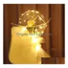 Balloon Party Supplies Luminous Led Rose Flower Bouquet Bobo Ball Proposal Valentines Mothers Day Festive Decor Seaway Z Drop Delivery Dhp9K