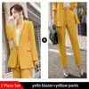 Frauen Zweiteilige Hosen Beruf Frauen Anzüge Single Button Weibliche Hose Lose Blazer Jacke Gerade Bleistift Casual 2 Stück Set