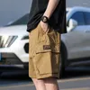 Men's Shorts Casual 2023 Summer Cargo Loose Multi-pocket Stitching Waist Drawstring Straight Barrel Oveisized Y2K