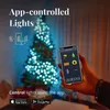 Decorazioni natalizie TuYa WiFi Smart String Lights Outdoor IP65 Impermeabile Fata RGB Sincronizzazione musicale Ghirlanda con Alexa Google Home 231026