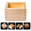 Wine Glasses Drink Containers Sake Wooden Cup Serving Small Cake Holder Original Sushi Restaurant