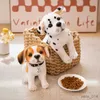 Peluche animaux en peluche réaliste chien en peluche mignon en peluche réaliste Beagle tacheté chiot poupée décor à la maison de haute qualité enfants cadeau d'anniversaire