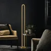 Floor Lamps Modern Standing Lights Luxury Decoration Brass 3 Color LED Lamp For Home Decor Living Room Bedroom