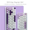 Keyboards PBT OEM Profile 165 Keys Pudding Keycaps Double S Backlit Keycaps For Cherry MX Switch Mechanical Keyboard RGB Gamer Keyboard 231025