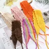 Bandeaux Haimeikang Crochet bandeau de cheveux femmes écharpe couleur unie tricot bandeaux Bandanas larges élastiques bandeaux accessoires de mode 231025