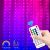 Christmas Decorations Music RGB Dream Colorful Curtain LED String Bluetooth USB Festoon Waterproof Fairy Lights Year Decor Led Garland 231026