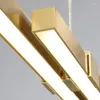 Hanglampen LED Lange Eetkamer Kroonluchter Minimalistische Luxe Koperen Lamp Duurzaam Helder Licht Voor Woonkamer/slaapkamer/studeerkamer/kantoor