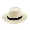 Berets 2023 Monnbiffy Summer Big Brimmed Top Hat Unisex Classic Outdoor Sunhat Beach Straw Sławika przeciwsłoneczna Farmer Sun