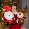 박제 봉제 동물 크리스마스 트리 플러시 장난감 박제 동물 인형 Xmas 파티 선물 아이를위한 어린이 가정 장식