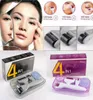 DRS 4 en 1 derma roller Microneedle en titane avec 3 têtes (1200 + 720 + 300 aiguilles) Kit dermaroller pour le retrait 7297255