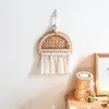 Arazzi Arazzo stile INS Arredamento carino per la camera Accessori per la decorazione della casa Boho Accessori bohémien semplici da appendere alla parete Intreccio di bambù intrecciato