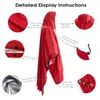 Vêtements de pluie Portable multifonctionnel 3 en 1 manteau imperméable Poncho léger réutilisable randonnée veste à capuche pour Camp 231025