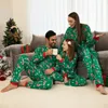 Family Matching Outfits 2024 Christmas Pajamas Cute Elk Ear Hooded Romper Adults Kids Baby Clothing Set Jumpsuit Overall Look 231026