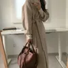 Women's Wool Blends Long Blend Jacket For Woman 2023 Solid Color Coat Batwing Korean Winter Warm Loose Overcoat Mujer Snow Wear 231026