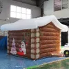 outdoor activities 2023 newest christmas house inflatable santa grotto portable inflatable tent for party