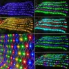 Christmas Decorations 3X2M 224LED Connectable RGB Net Light Outdoor Mesh Garland Waterproof Window Curtain Fairy String 231026