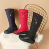 Bottes Fourrure chaude Femmes Haute Neige 2023 Marque Peluche Hiver Mère Chaussures Imperméable Mode Casual Wedge Genou Botte Grande Taille 231025