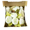 Fleurs décoratives fleur artificielle pivoine Bouquets de mariage décoration de centres de Table