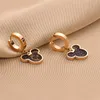 New Fashion Leather Insert Mice Charm Earring Jewelry for Women Gift