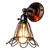 Lampa ścienna w stylu loftu Antique wiejska klatka ptaków Edison Bar Industrialne oświetlenie domowe korytarz mistrzowska korytarz E27 LED Tinkonce