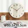 Wall Clocks Battery Operated Originality Nordic Design Clock Hanging Wooden Watches Living Room Horloge Murale Home Decorating Items