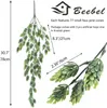 장식용 꽃 인공 꽃 홉 vine Garland 식물 가짜 가짜 가짜 UV 저항성 꽃 녹지 3 pcs