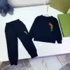 Детская одежда наборы бренд дизайнерские свитера костюма мода осенняя девочка для девочки мальчик -одежда детская хлопковая толстовка из переходных топов детские толстовины набор