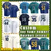 24 Ken Griffey Jr.Jersey Baseball Scott Servais Julio Rodriguez Ichiro Suzuki Seattle Andres Munoz Jarred Kelenic Eugenio Suarez Luis Castillo Paul Sewald Pollock