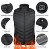 Gilets pour hommes 21 zones gilet chauffant hommes veste de chauffage d'hiver chaud gilet thermique électrique randonnée camping en plein air infrarouge USB manteau chauffant 231026