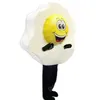 2024 Adult size Fried Egg Mascot Costumes Halloween Fancy Party Dress Cartoon Character Carnival Xmas Advertising Birthday Party Costume Outfit