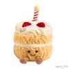 Stuffed Plush Animals Stuffed Soft Cupcake Toy Ring Birthday Cake Cute Plush Baby Cuddly Toys Dolls For Kids Birthday Gift