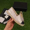 Kobiety espadrilles oryginalne skórzane mieszkania designerskie mokasyna balet jedwabny okrągłe palce nowe buty logo moda luksusowa wysokiej jakości buty napędowe CCITE rozmiar 35-42