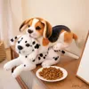 Nadziewane pluszowe zwierzęta referze pies pluszowa zabawka urocza wypchana realistyczna beagle cętkowana szczeniak lalki wystrój domu wysokiej jakości dar urodzinowy