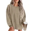 Kobiety bluzy z kapturem Modne O-Neck Kobiety pullover zima 2024 Bluzy Sudaderas nuevas