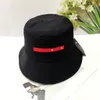 Designer Wide Brim Hats women Men luxury Bucket Hats fashion triangle Metal logo Caps Outdoor Resort sun hat top Quality