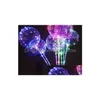 Ballon lumineux LED transparent coloré clignotant ballons d'éclairage avec 70 cm pôle décorations de fête approvisionnement de vacances Cca8166 Drop Deliv Dhqzp