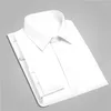 Herrklänningskjortor Jodimitty Winter Business Warm Shirt Classic Style White Fashion Casual Solid Color Fleece Långärmad manlig kläder